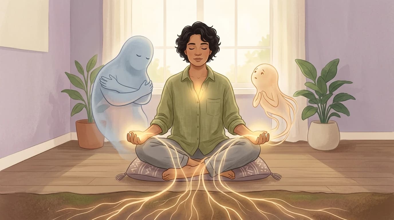 Grounding through body awareness can support safer, gentler contact with Parts that carry emotional pain.