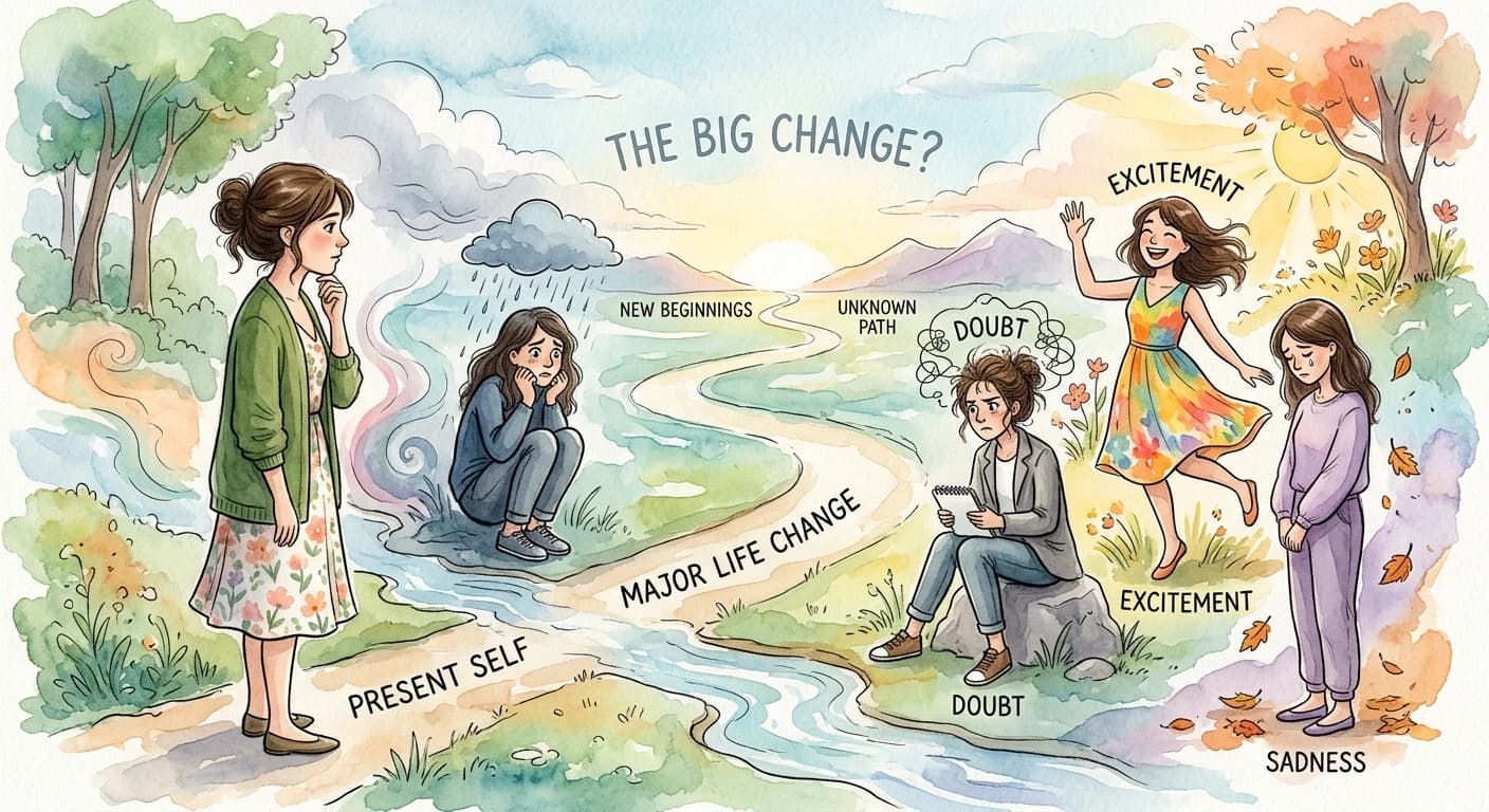 Different Parts of you may have very different feelings about a major life change.
