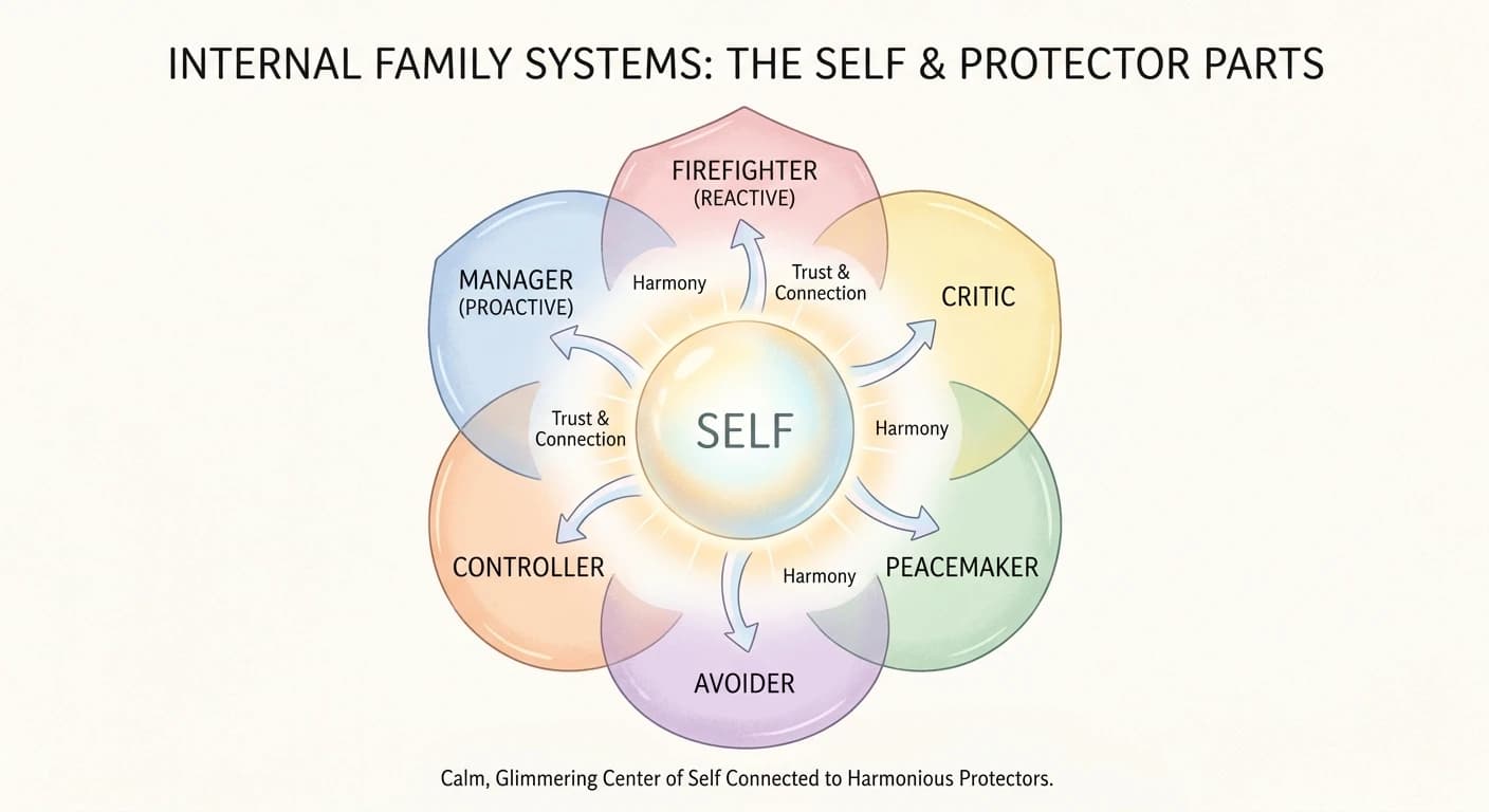 Building trust between the Self and Protector parts.