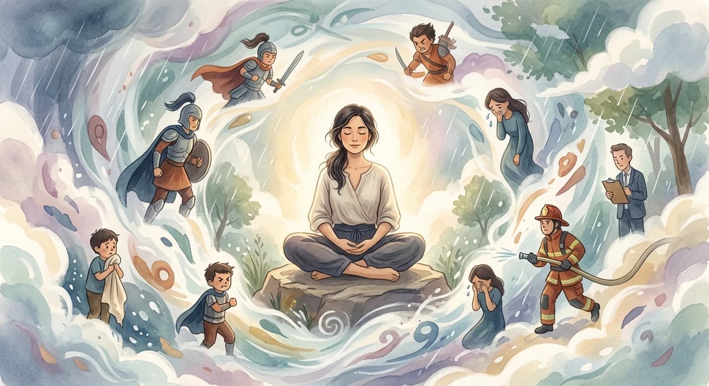 The SELF as the calm center of the storm.