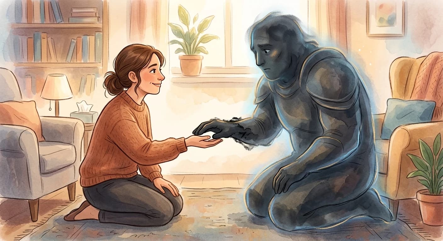 Building trust with protector parts.
