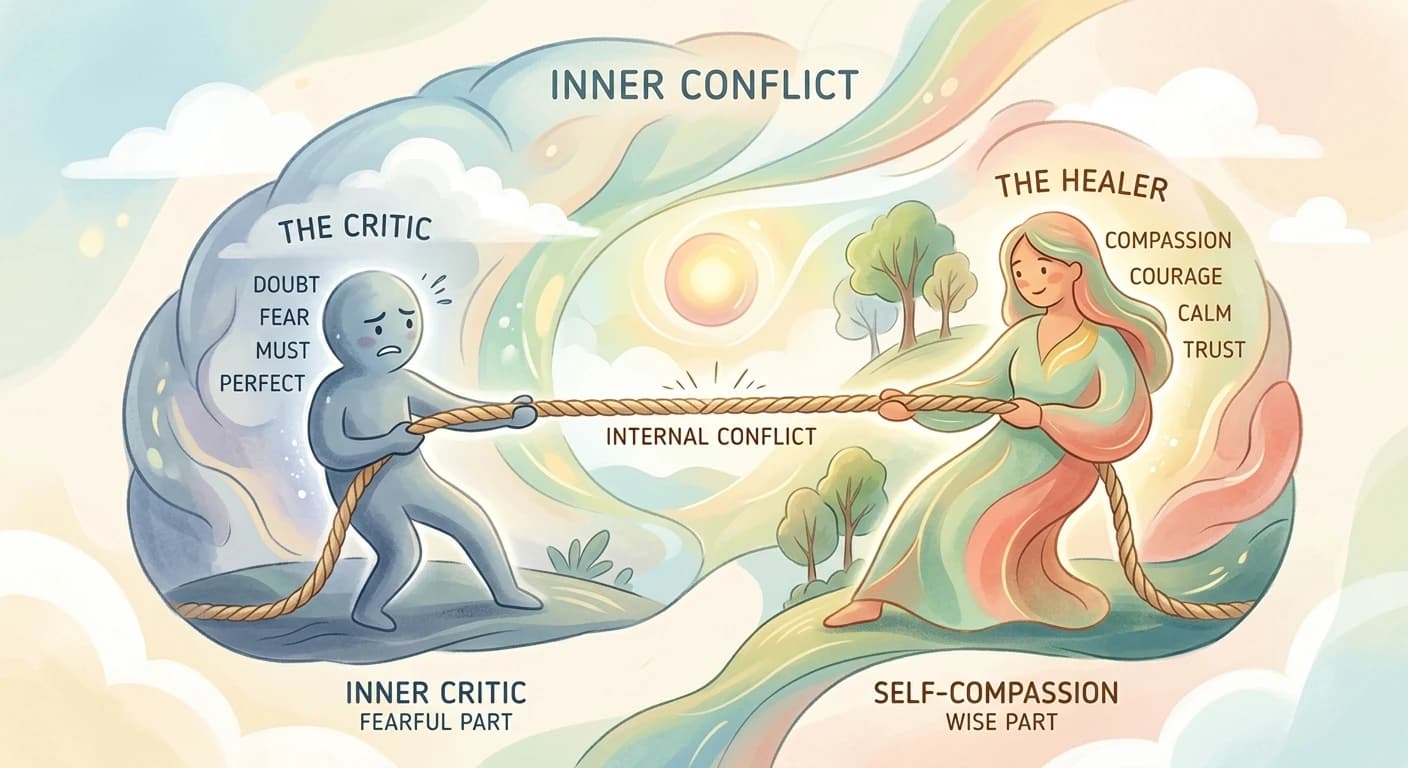 Inner parts in a tug-of-war