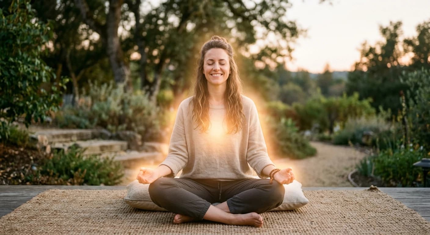 Recognizing the calm and centered energy of the Self.